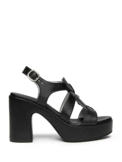 SANDALO DONNA - NERO GIARDINI NERO - E616092D