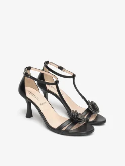 SANDALO DONNA - NERO GIARDINI NERO - E615642DE