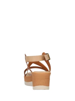 SANDALO DONNA - RIPOSELLA BEIGE - MARIELLA E WC01BX