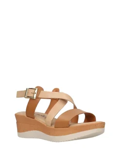 SANDALO DONNA - RIPOSELLA BEIGE - MARIELLA E WC01BX
