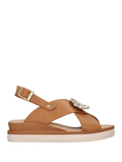 SANDALO DONNA - RIPOSELLA CUOIO - MARIA E WC00BX