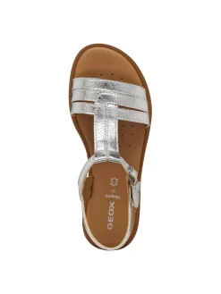 SANDALO RAGAZZA - GEOX ARGENTO - J6535B 000BN