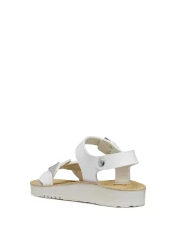 SANDALO RAGAZZA - GEOX BIANCO-ARGENTO - J55EAE 0BCEW