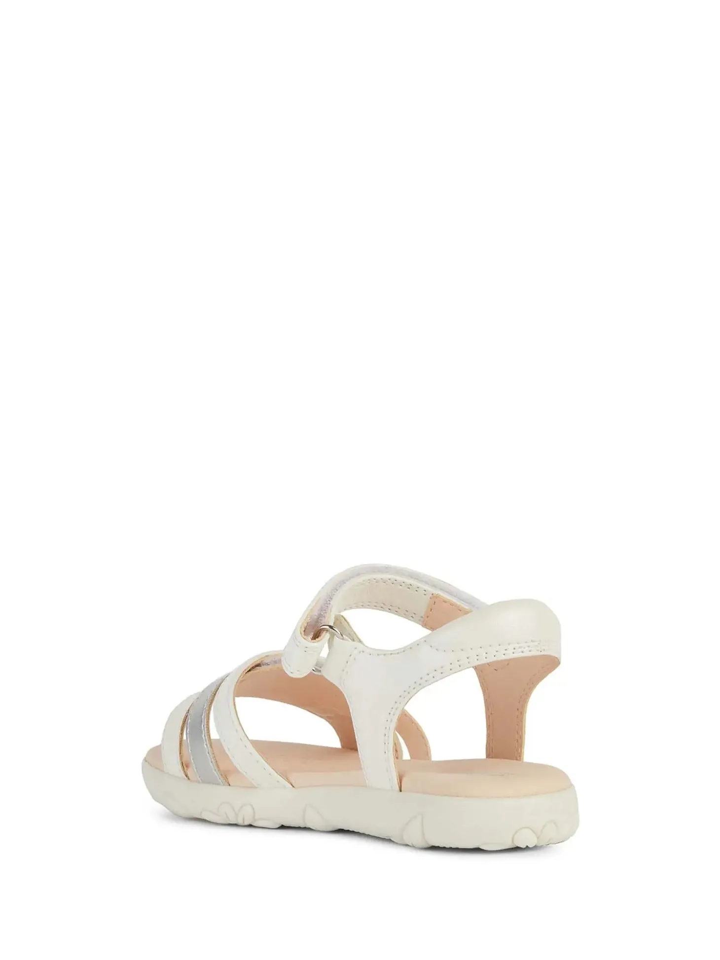 SANDALO RAGAZZA - GEOX BIANCO-ARGENTO - J458ZD 000NF