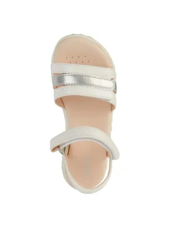 SANDALO RAGAZZA - GEOX BIANCO-ARGENTO - J458ZD 000NF