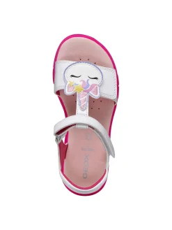 SANDALO RAGAZZA - GEOX BIANCO-FUXIA - J65P1C 000HH