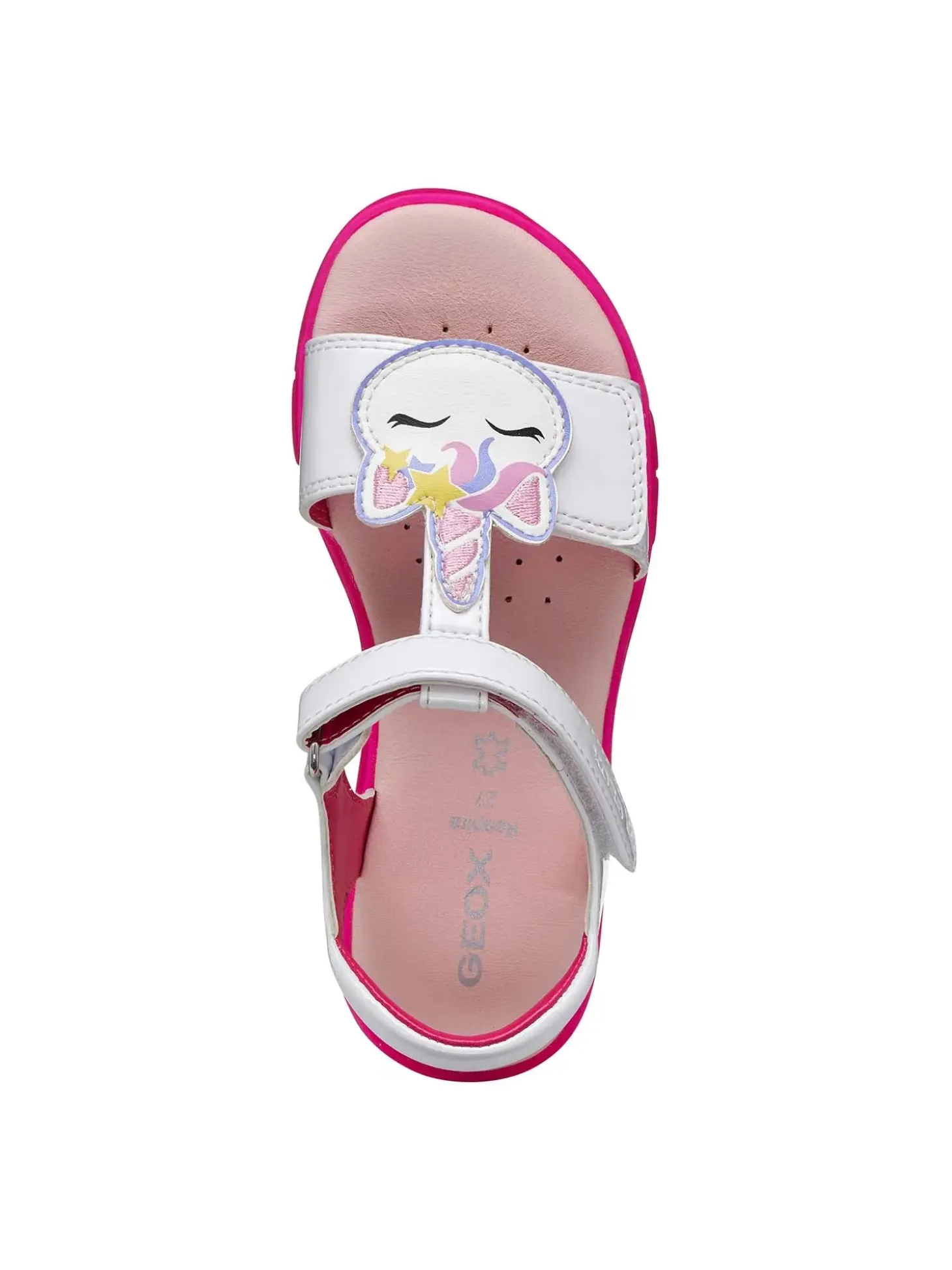 SANDALO RAGAZZA - GEOX BIANCO-FUXIA - J65P1C 000HH