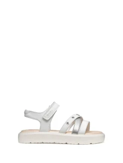 SANDALO RAGAZZA - GEOX BIANCO - J45DBI 000BC