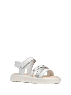 SANDALO RAGAZZA - GEOX BIANCO - J45DBI 000BC