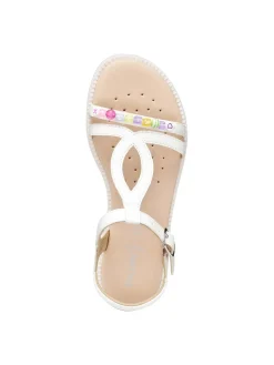 SANDALO RAGAZZA - GEOX BIANCO - J6535H 000BC
