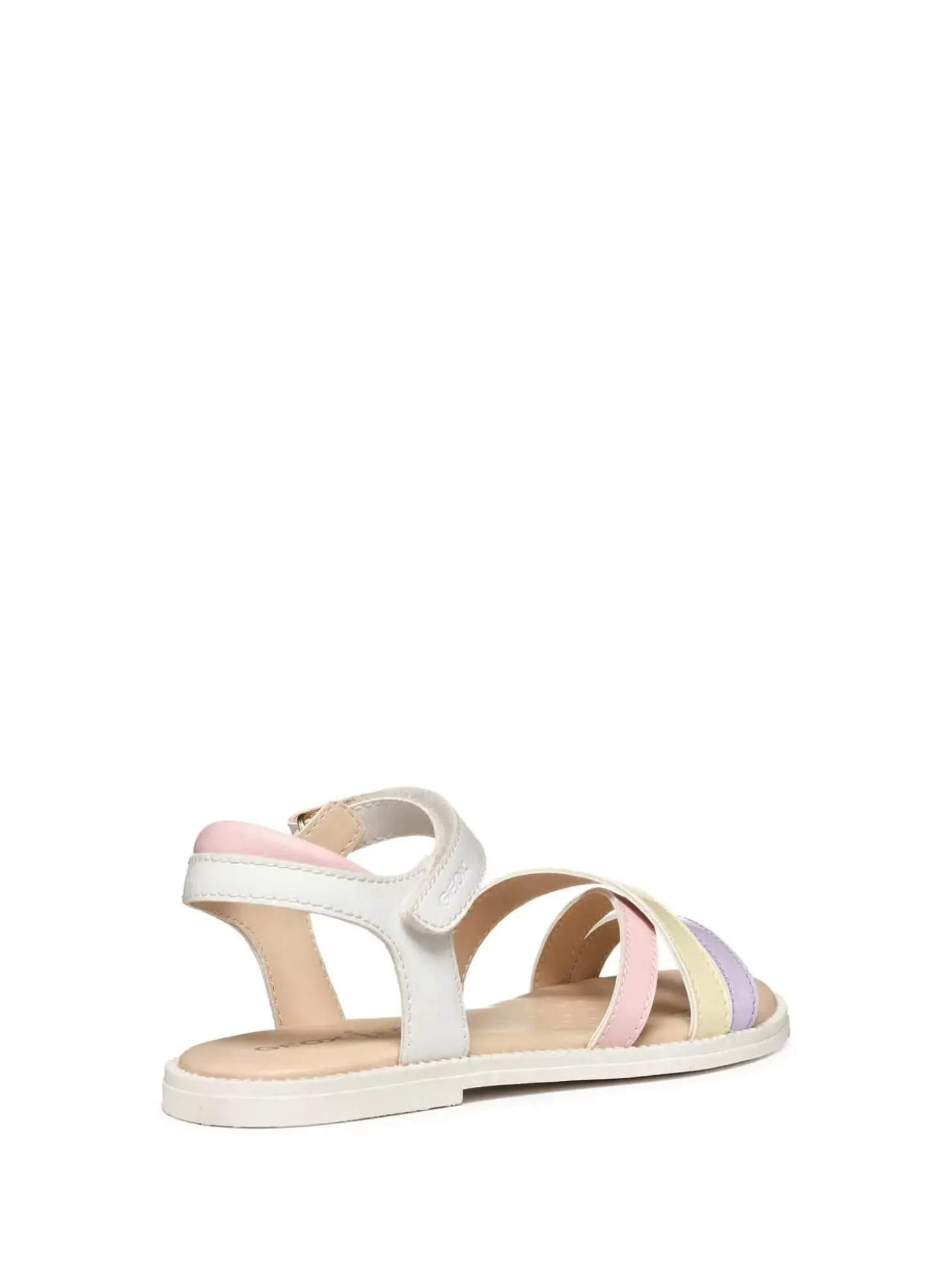 SANDALO RAGAZZA - GEOX BIANCO-LILLA - J5235D 000BC
