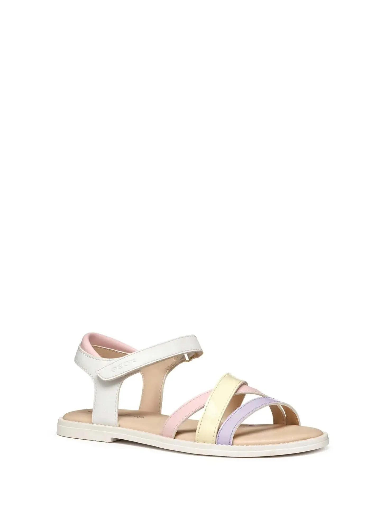 SANDALO RAGAZZA - GEOX BIANCO-LILLA - J5235D 000BC