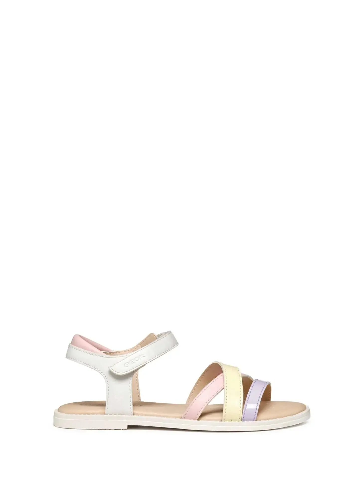 SANDALO RAGAZZA - GEOX BIANCO-LILLA - J5235D 000BC