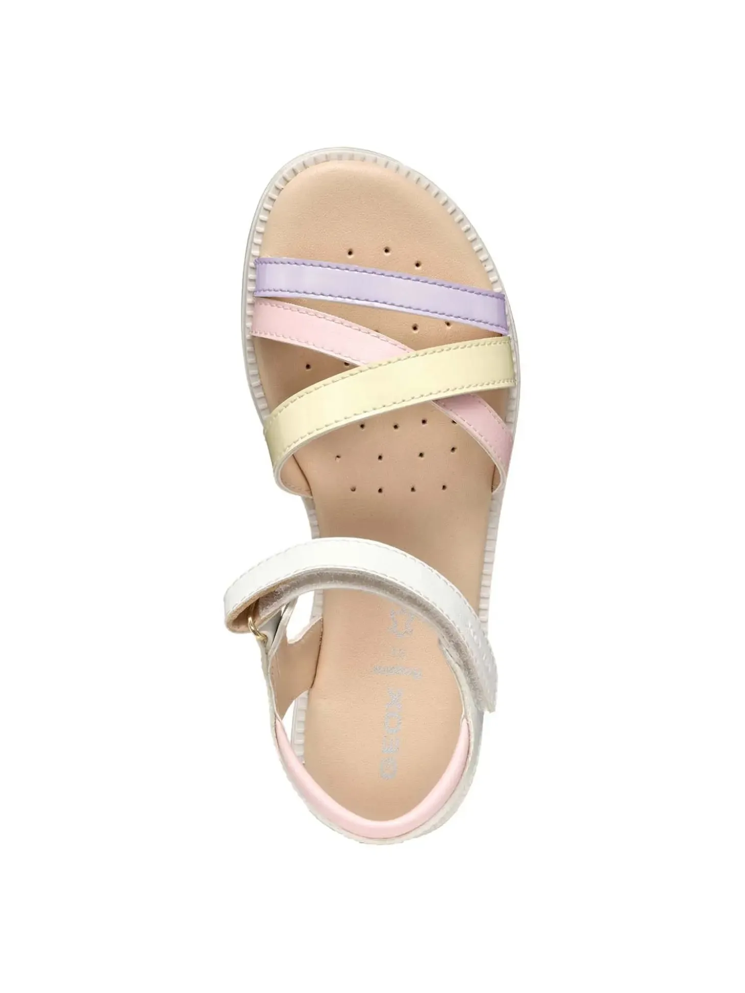 SANDALO RAGAZZA - GEOX BIANCO-LILLA - J5235D 000BC