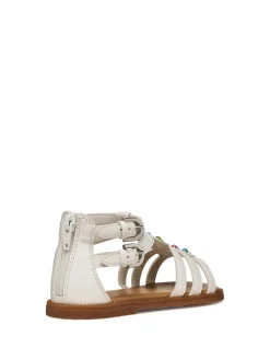 SANDALO RAGAZZA - GEOX BIANCO-MULTI - J6535D 000BC