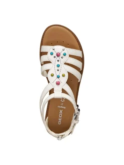 SANDALO RAGAZZA - GEOX BIANCO-MULTI - J6535D 000BC