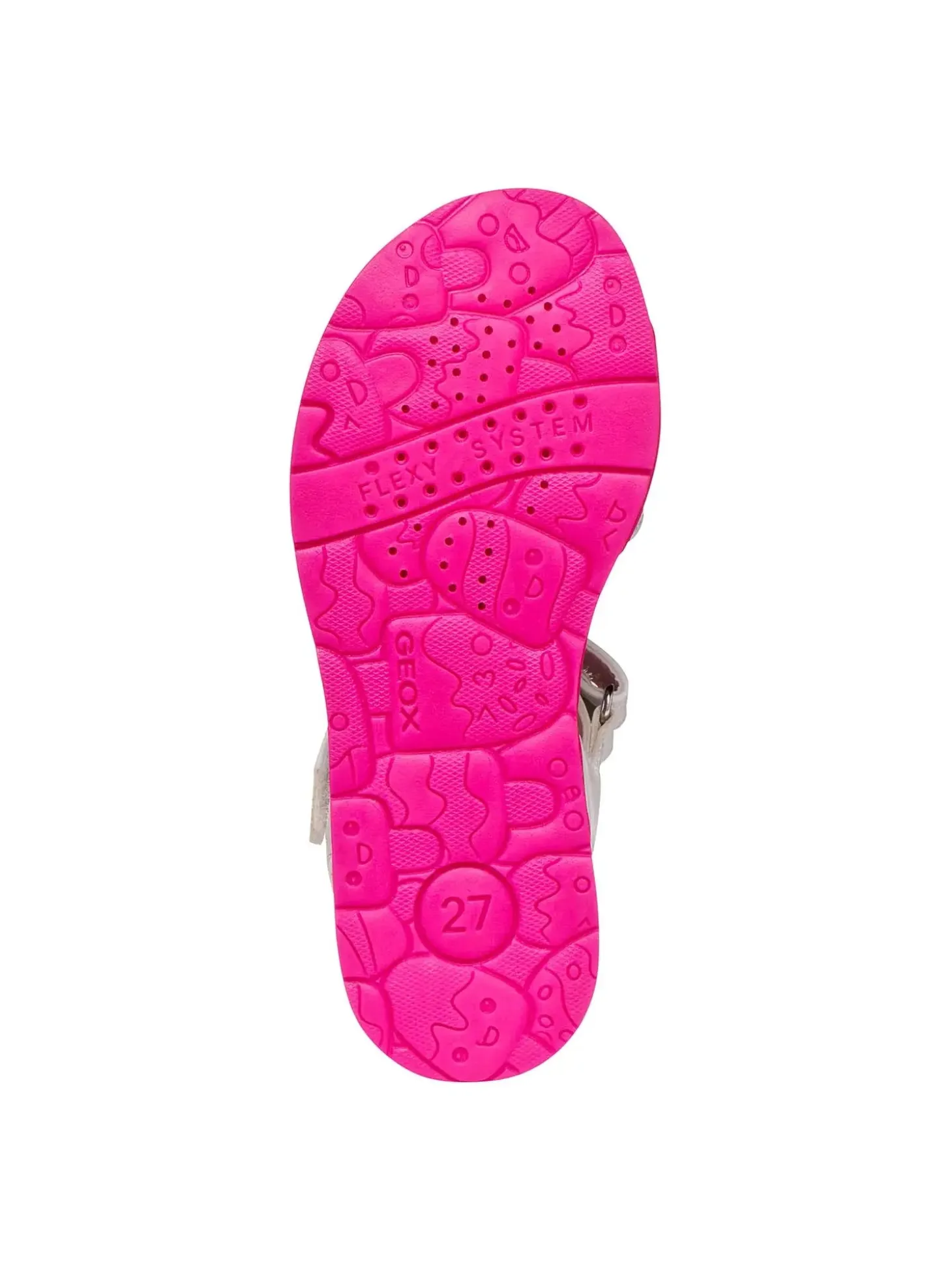SANDALO RAGAZZA - GEOX BIANCO-MULTI - J65P1D 000BC