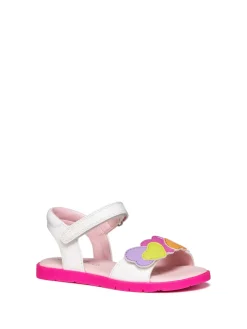 SANDALO RAGAZZA - GEOX BIANCO-MULTI - J65P1D 000BC