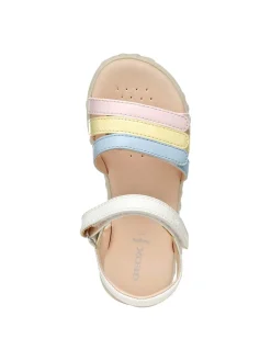 SANDALO RAGAZZA - GEOX BIANCO-MULTI - J458ZD 000BC