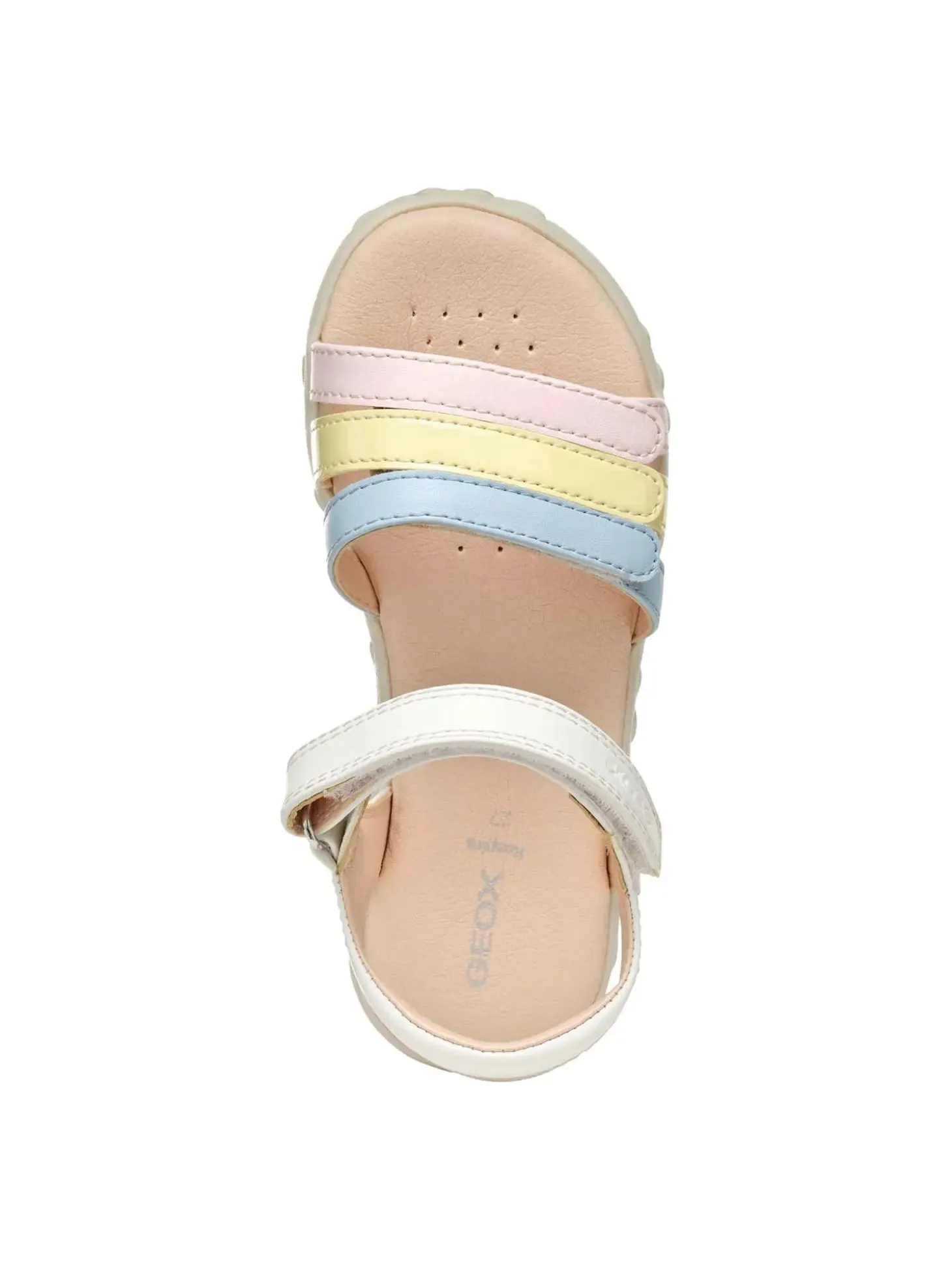 SANDALO RAGAZZA - GEOX BIANCO-MULTI - J458ZD 000BC