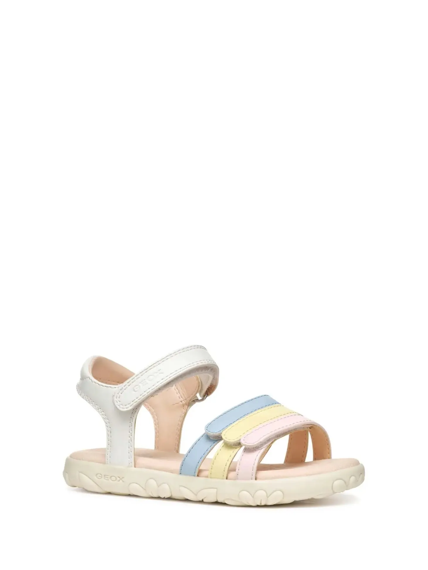SANDALO RAGAZZA - GEOX BIANCO-MULTI - J458ZD 000BC