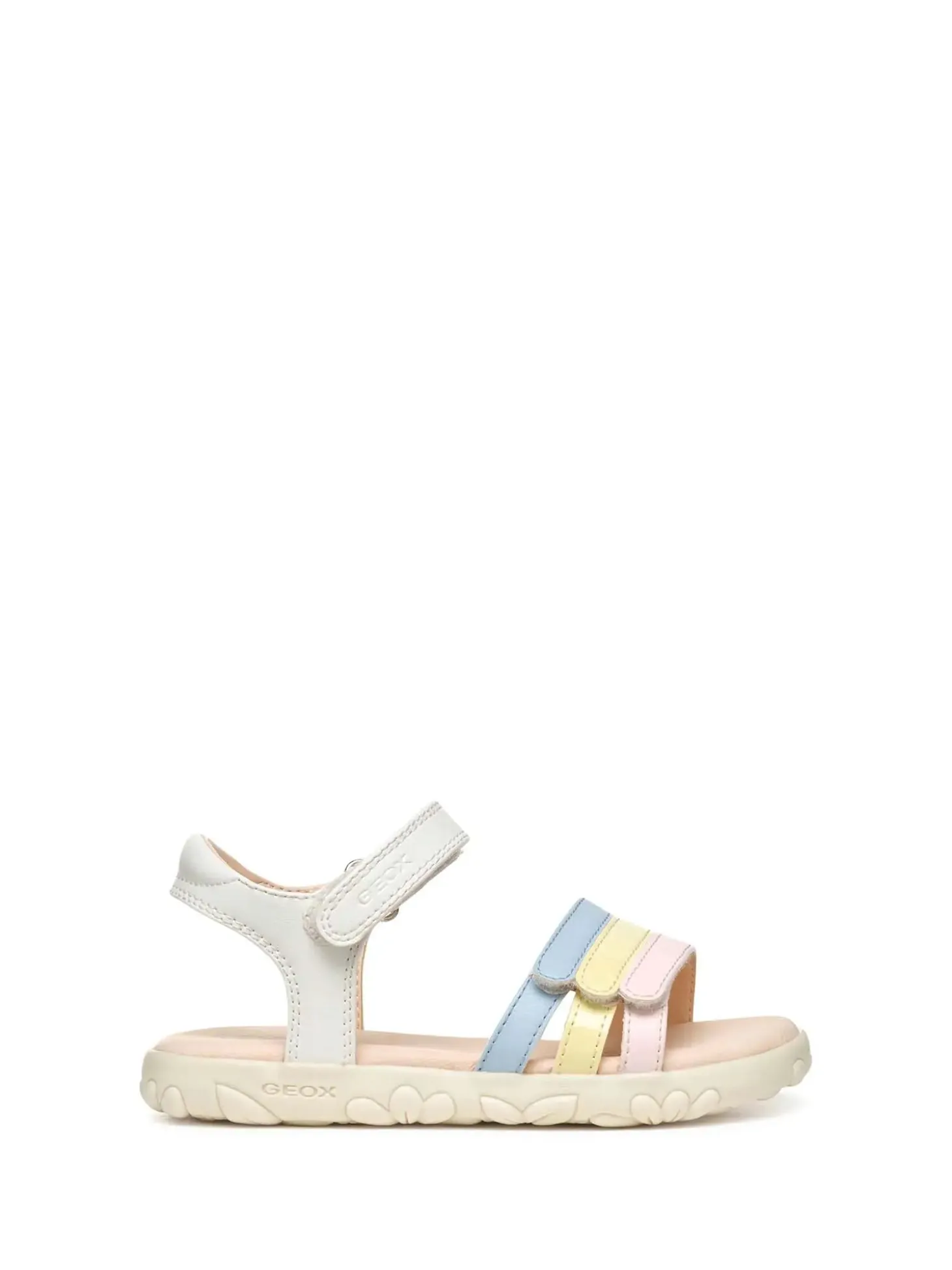 SANDALO RAGAZZA - GEOX BIANCO-MULTI - J458ZD 000BC