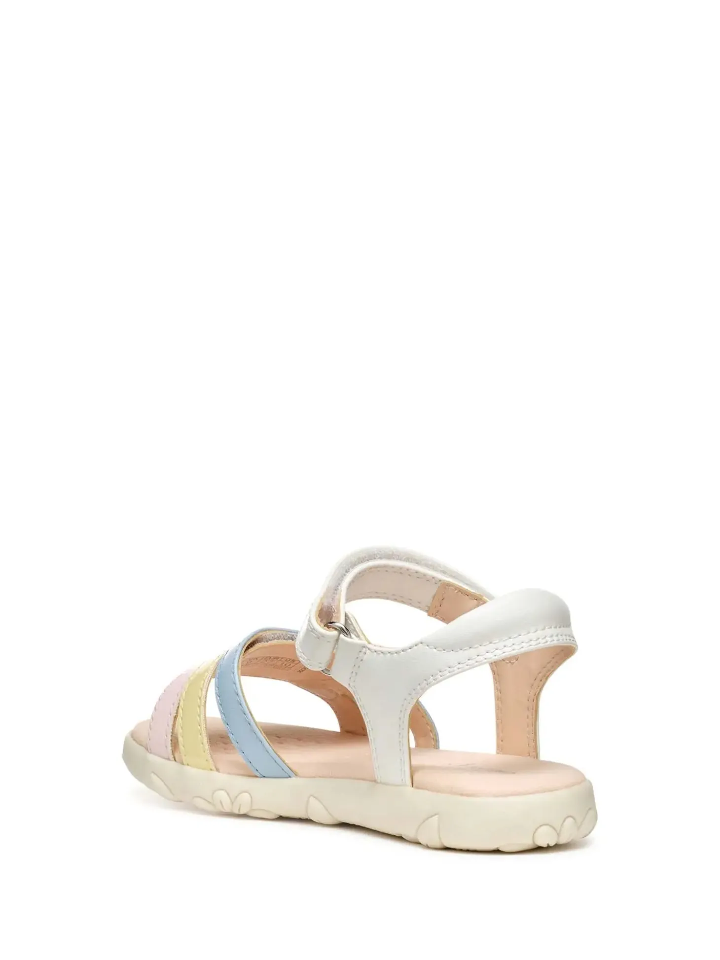 SANDALO RAGAZZA - GEOX BIANCO-MULTI - J458ZD 000BC