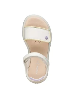 SANDALO RAGAZZA - GEOX BIANCO-MULTI - J65MSC 05402