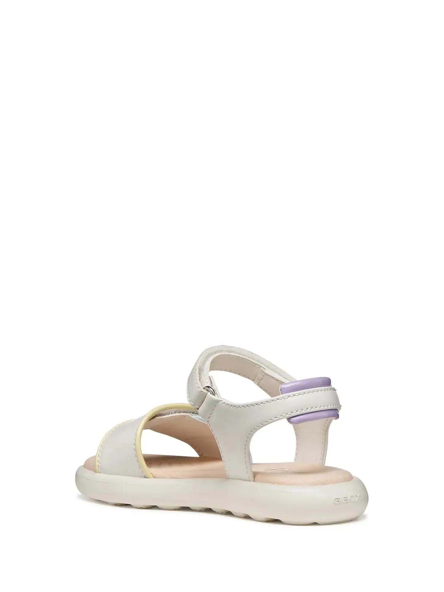 SANDALO RAGAZZA - GEOX BIANCO-MULTI - J65MSC 05402
