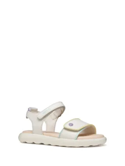 SANDALO RAGAZZA - GEOX BIANCO-MULTI - J65MSC 05402