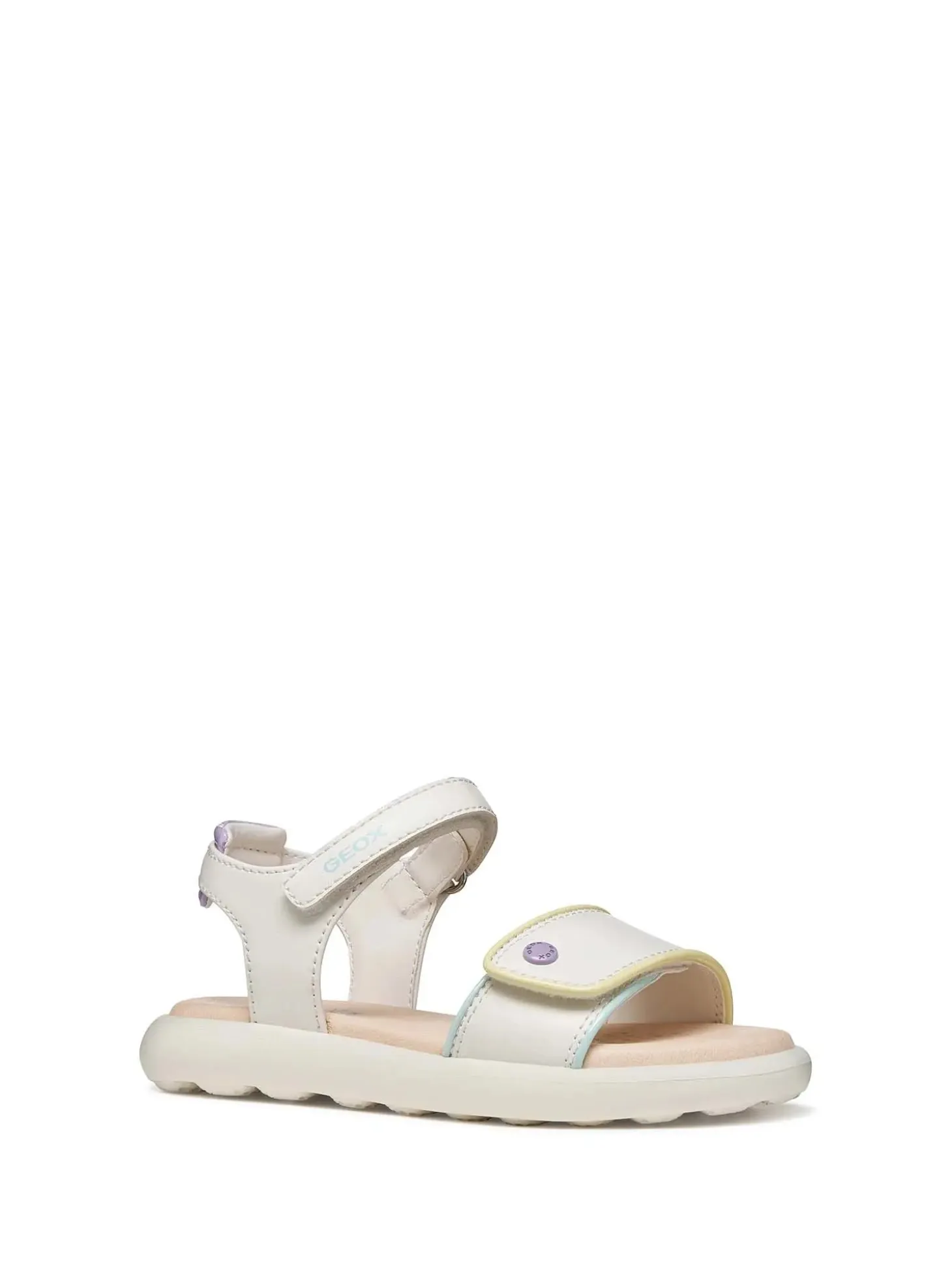 SANDALO RAGAZZA - GEOX BIANCO-MULTI - J65MSC 05402