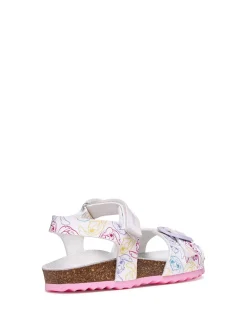 SANDALO RAGAZZA - GEOX BIANCO-ROSA - J158MC 000FC