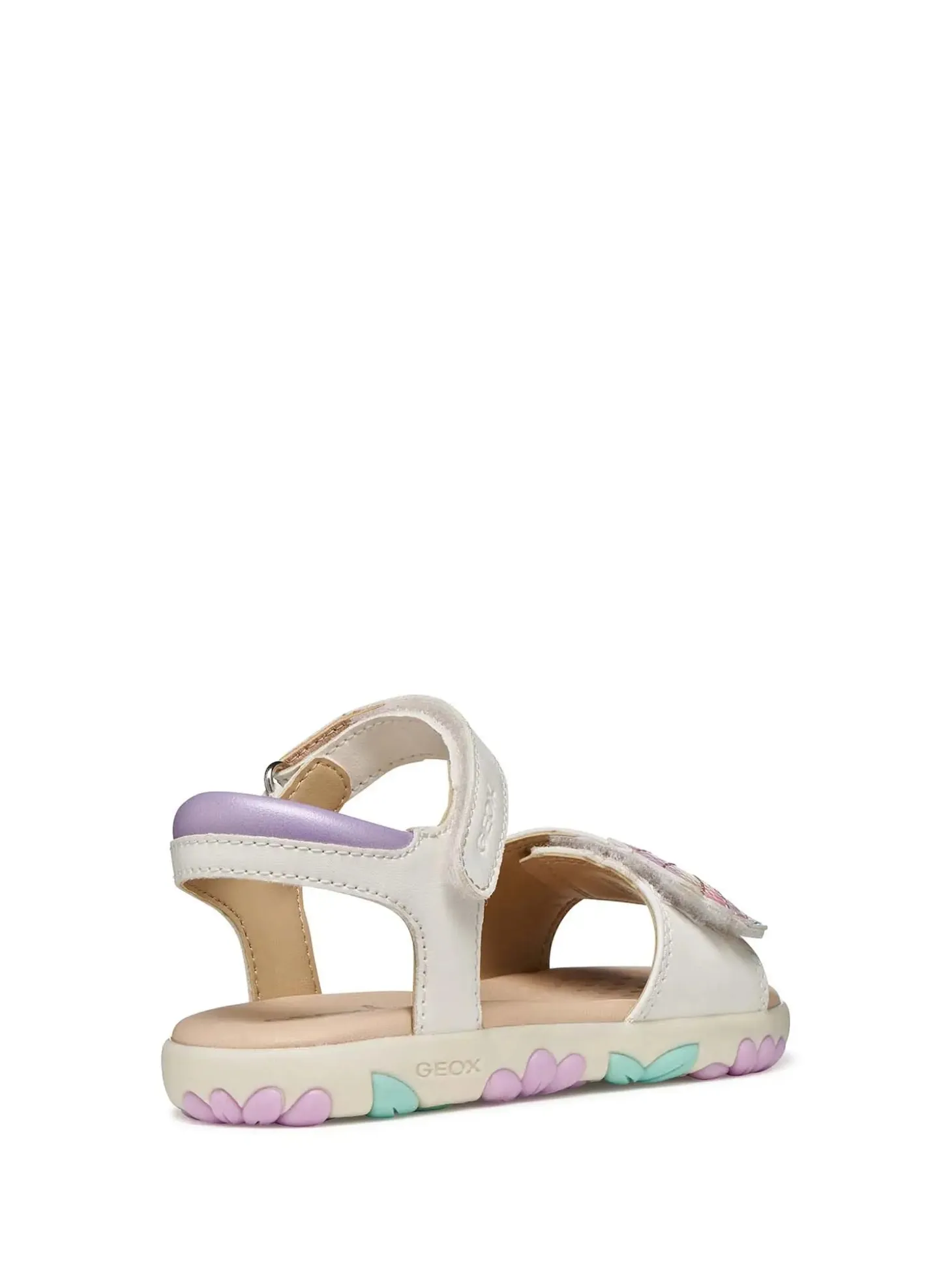 SANDALO RAGAZZA - GEOX BIANCO-ROSA - J658ZB 05402