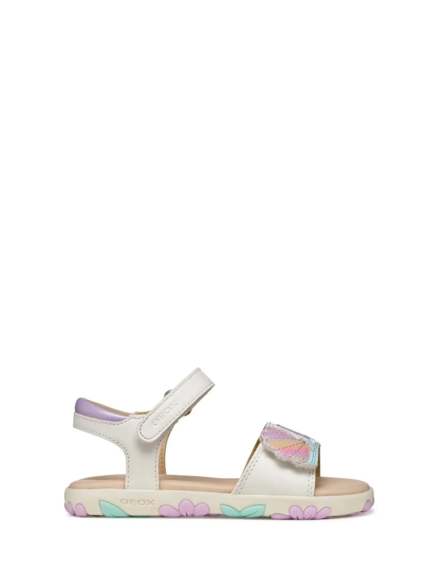 SANDALO RAGAZZA - GEOX BIANCO-ROSA - J658ZB 05402
