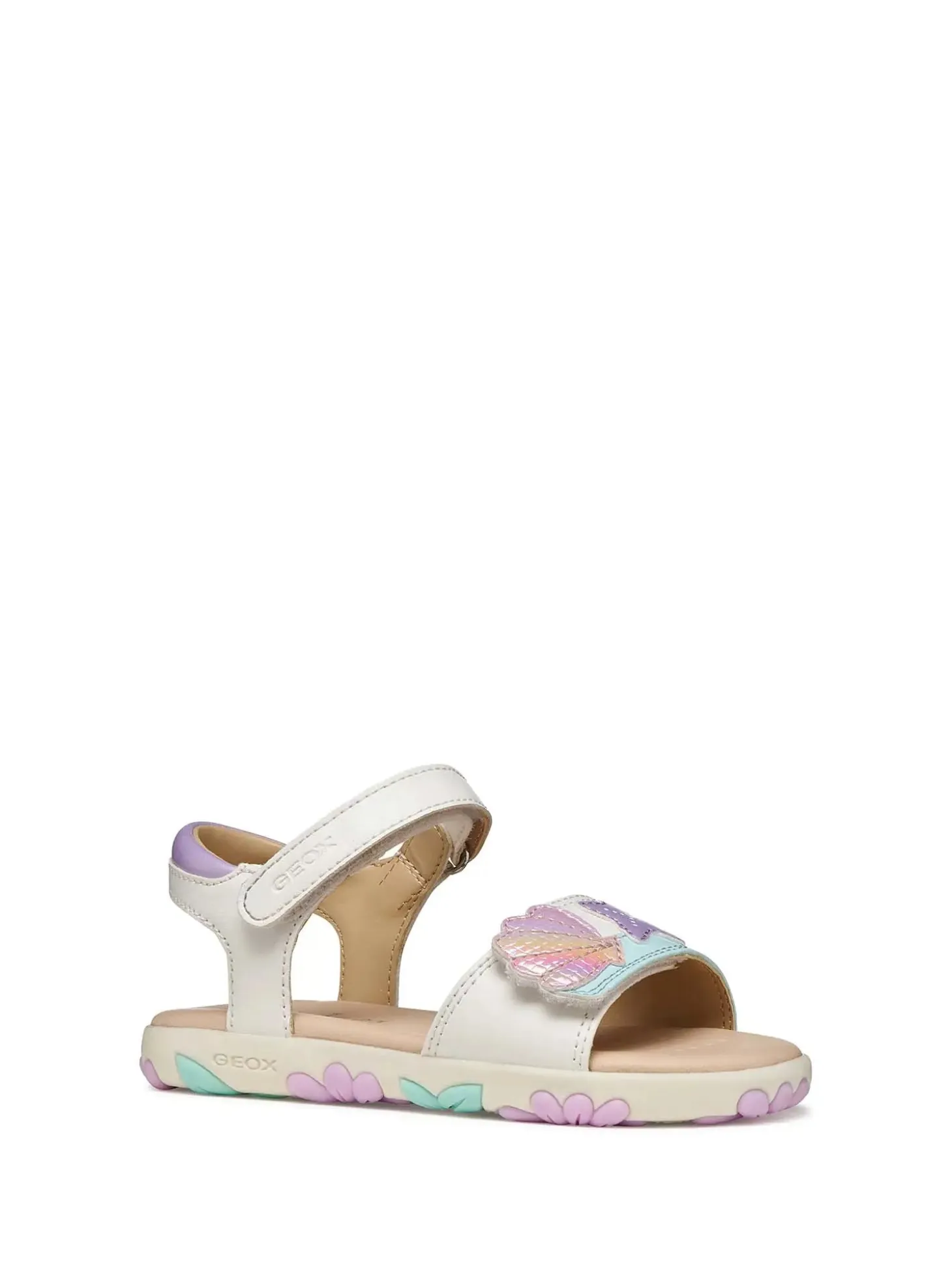 SANDALO RAGAZZA - GEOX BIANCO-ROSA - J658ZB 05402