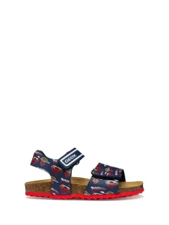 SANDALO RAGAZZO - GEOX NAVY-ROSSO - J658LC 0006A