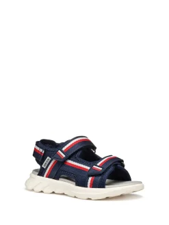 SANDALO RAGAZZO - GEOX NAVY-ROSSO - J55F1C 01511