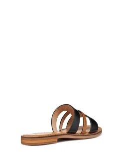 SCALZATO DONNA - GEOX NERO-CAMEL - D65YMP 0001J