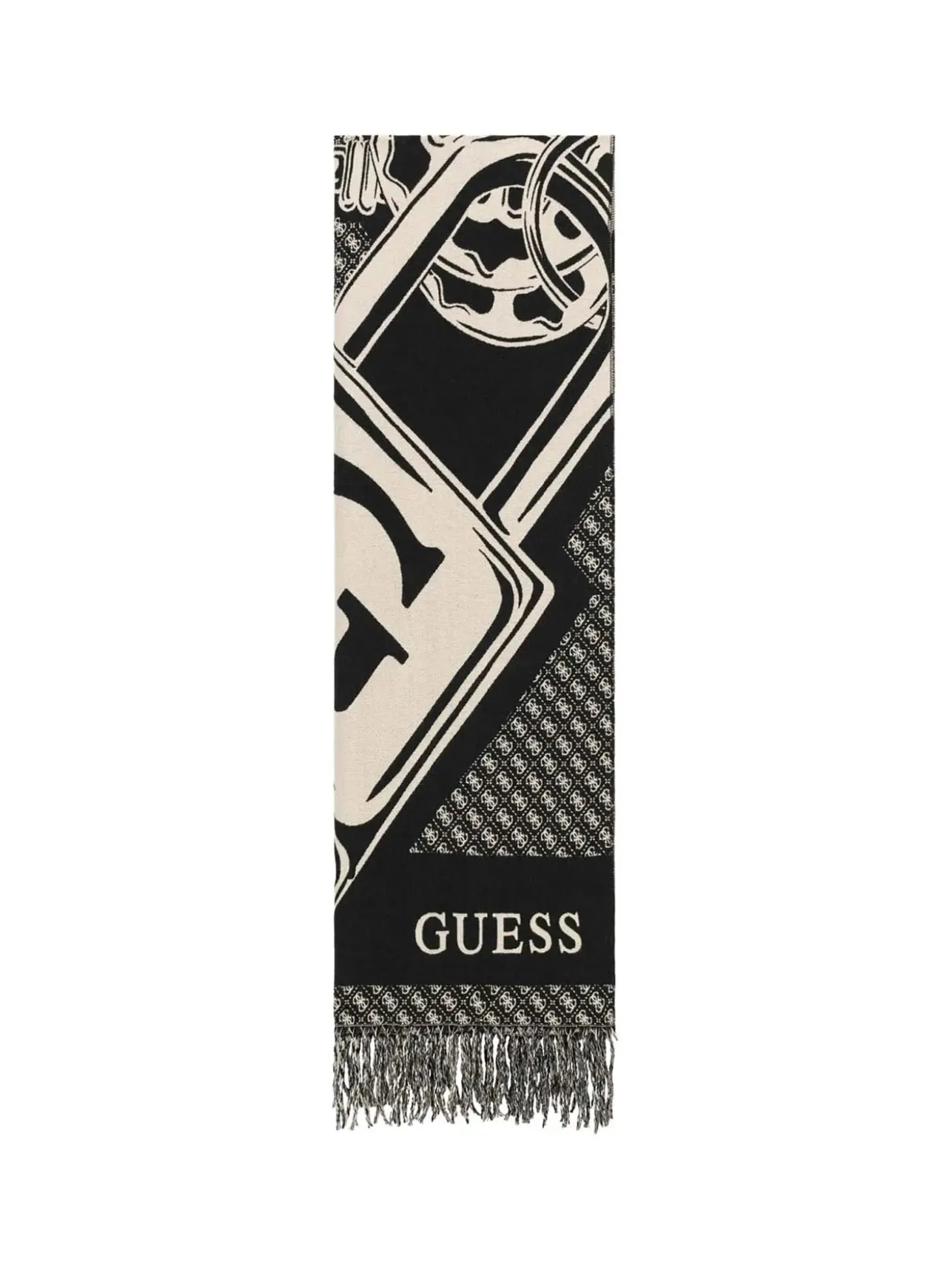 SCIARPA DONNA - GUESS NERO - AW5662 POL03