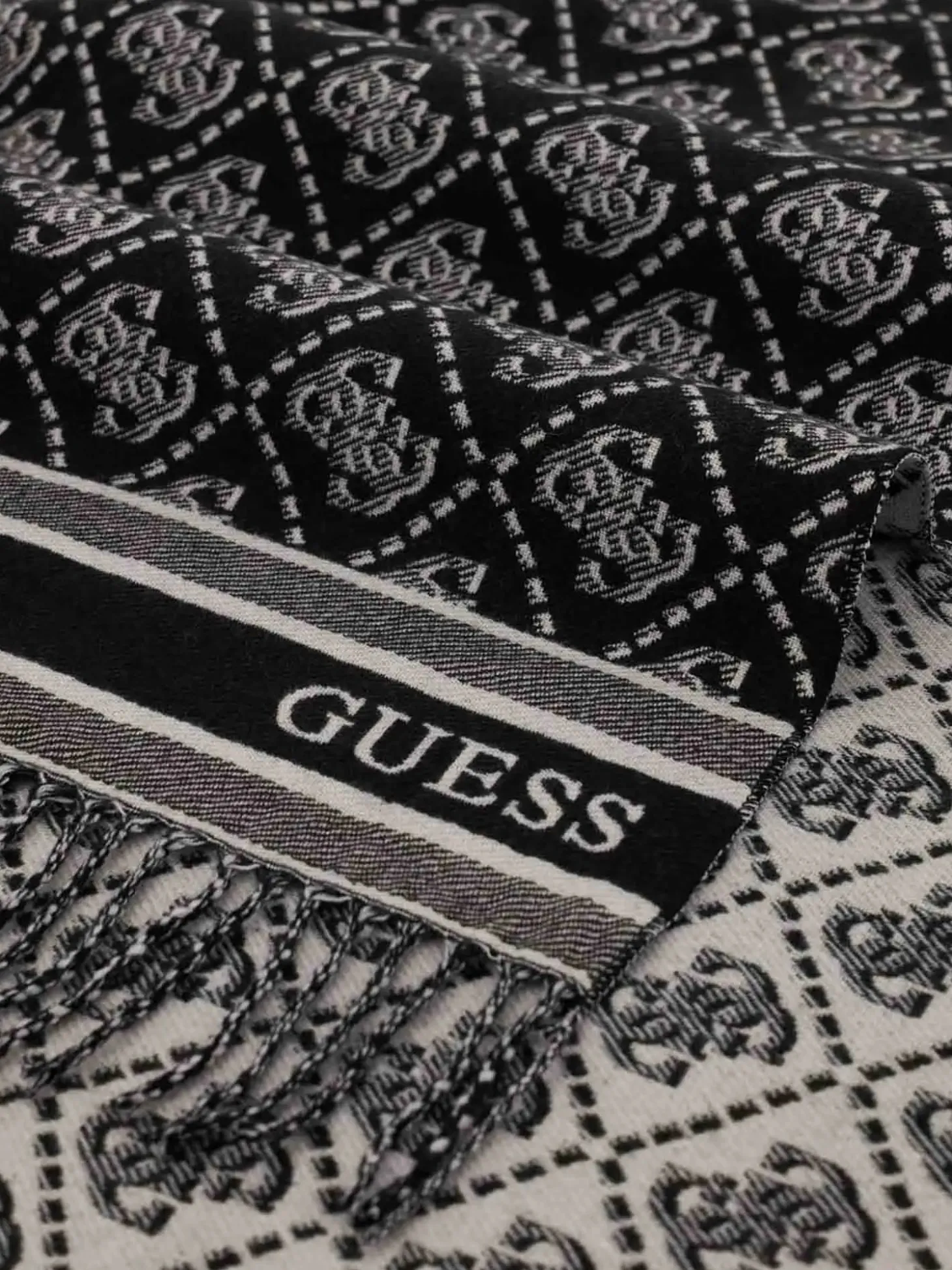 SCIARPA DONNA - GUESS NERO - AW5665 POL03