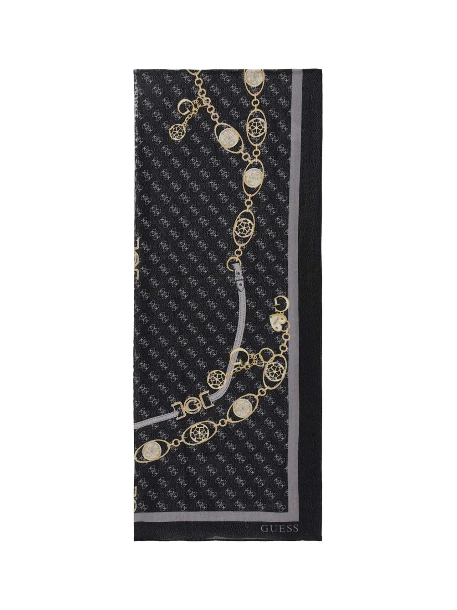 SCIARPA DONNA - GUESS NERO - AW5532 VIS03