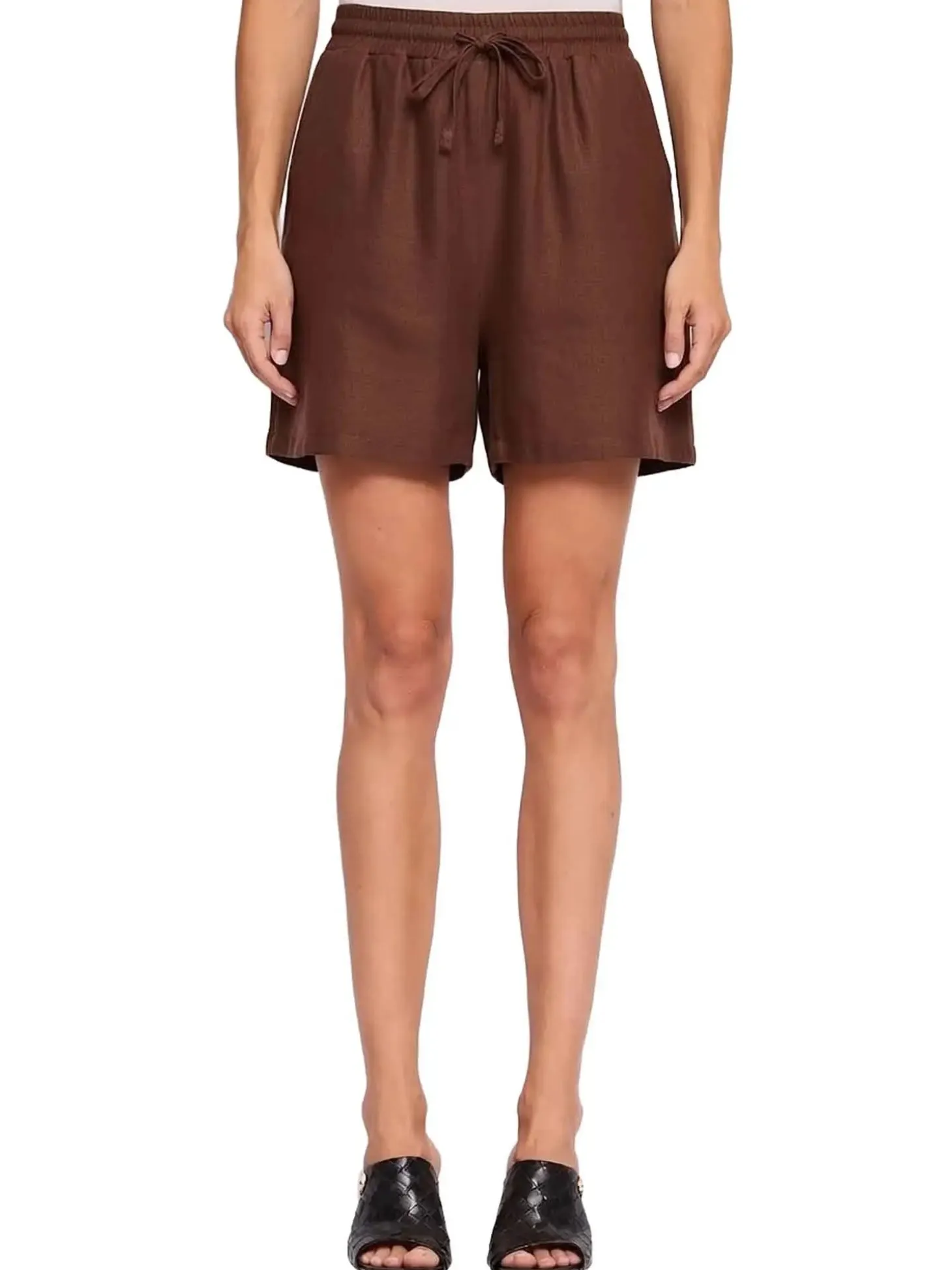 SHORT DONNA - GAUDI JEANS MARRONE - 611BD25046