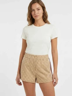 SHORT DONNA - GUESS ATHLEISURE BEIGE - V6GD02 K2959