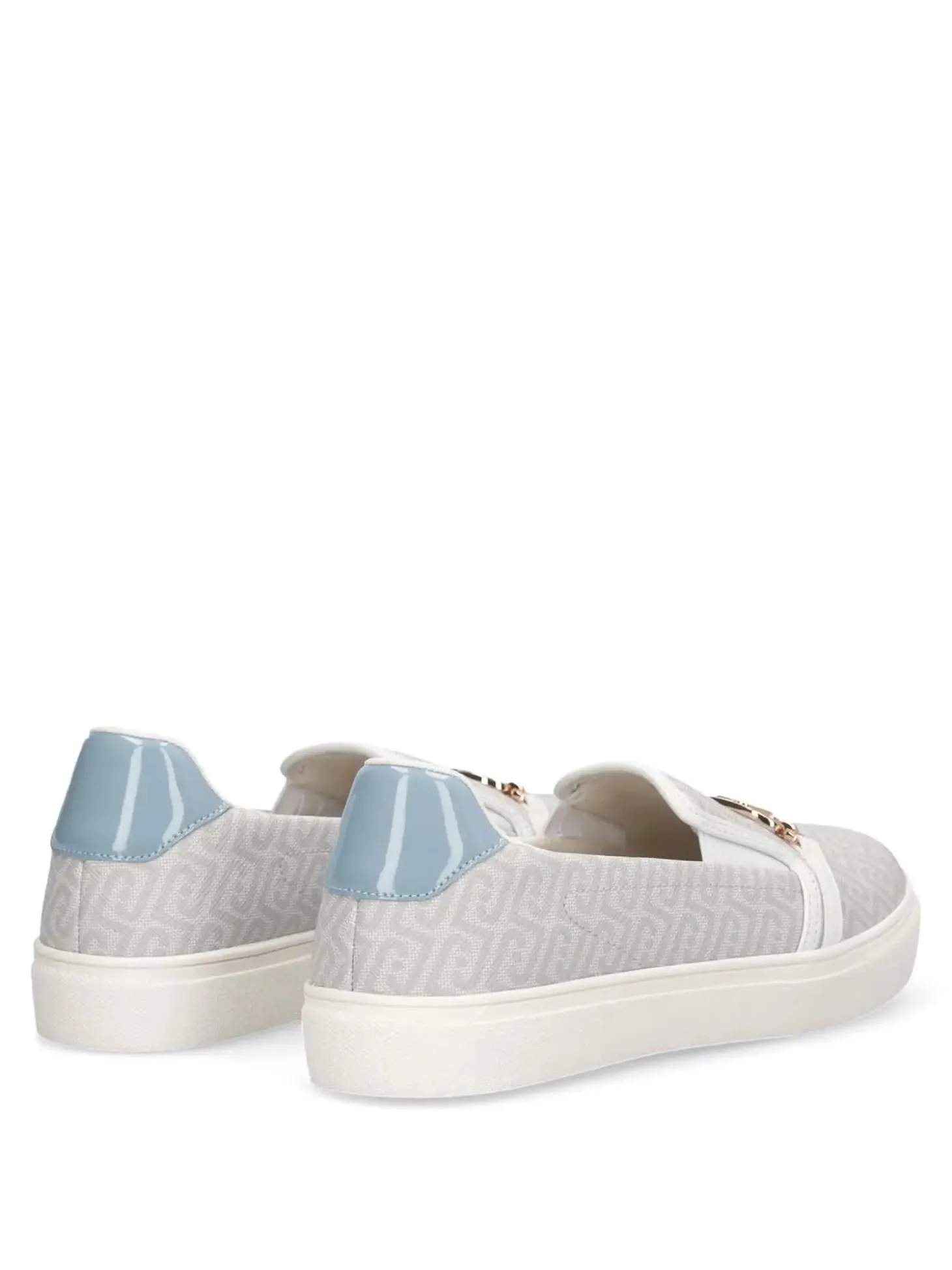 SLIP ON DONNA - LIU-JO BIANCO-AZZURRO - BA6061EX339
