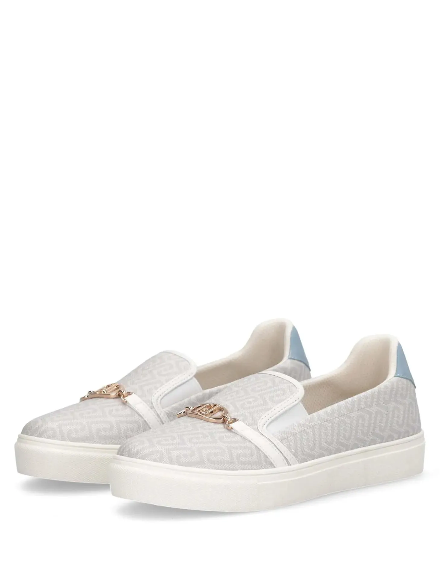SLIP ON DONNA - LIU-JO BIANCO-AZZURRO - BA6061EX339