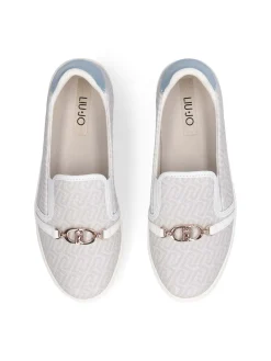 SLIP ON DONNA - LIU-JO BIANCO-AZZURRO - BA6061EX339