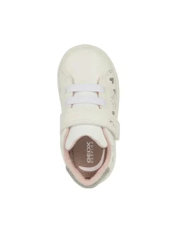 SNEAKERS BAMBINA - GEOX BIANCO-ARGENTO - B455MA 0BCKC