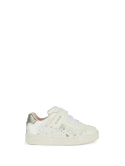 SNEAKERS BAMBINA - GEOX BIANCO-ARGENTO - B455MA 0BCKC