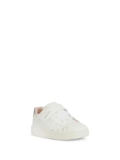 SNEAKERS BAMBINA - GEOX BIANCO-ARGENTO - B455MA 0BCKC