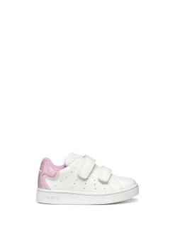 SNEAKERS BAMBINA - GEOX BIANCO-ROSA - B365MA 054BJ